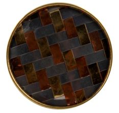 Silver Round Metal and Wooden Drawer Knobs Online