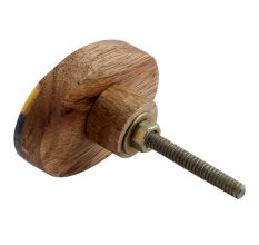 Oval Wooden Drawer Knob