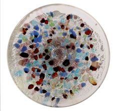 Mixed Color Flat  Glass Cabinet Knob