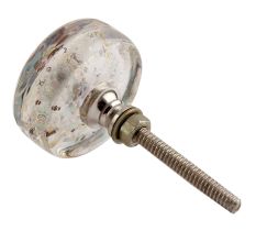 Mixed Color Flat  Glass Cabinet Knob