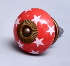Red Star Ceramic Cabinet Knob Online