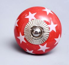 Red Star Ceramic Cabinet Knob Online