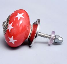 Red Star Ceramic Cabinet Knob Online