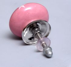Pink Star Ceramic Drawer Knob