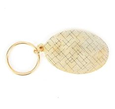 Brass Green Cactus In Spherical Shaped Yellow Pale Pink Key Chain