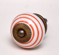 White Orange Knob