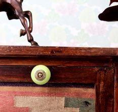 Lime Round Knob