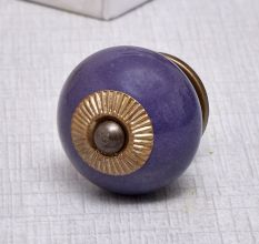 Purple Round Knob