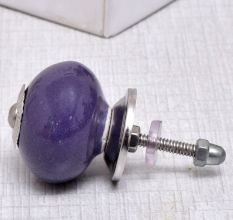 Purple Round Knob
