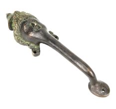 Bronze Green Black Buddha Face Door Handle