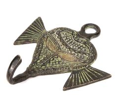 Small Rustic Bronze Elephant Wall Hooks with Trunk