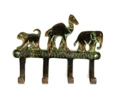 Bronze Safari Hooks Wall Decor