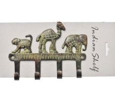 Bronze Safari Hooks Wall Decor