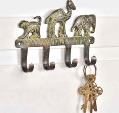 Bronze Safari Hooks Wall Decor