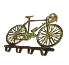 Bicycle Wall Key Chrome Brass House Cyclist Keys Hooks