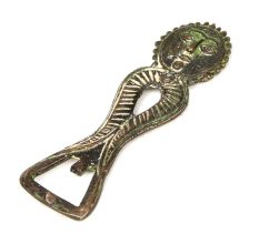 Bronze Tribal Face Bottle Opener