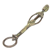 Vintage Old Rare Hand Made Brass Tribal Man Bottle Opener