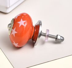 Orange Star Ceramic Drawer Knob Online