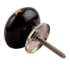 Gold Star Ceramic Cabinet Knob