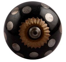 Silver Dot Ceramic Dresser Knobs Online