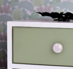 Golden Flower Flat Ceramic Drawer Knob Online