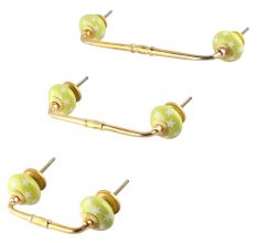 Lime Green Star Ceramic Bridge Handle