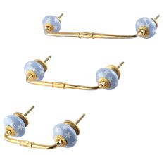 Grey Star Ceramic Bridge Handle
