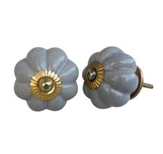 Light Grey Melon Knob