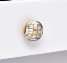Golden Brass Metal Shell Drawer Knobs