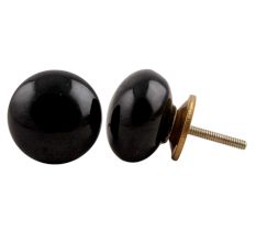 Black Flat Knob