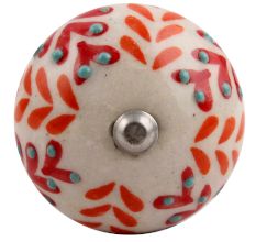 Orange Leaf Ceramic Floral Wine Stopper