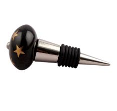 Gold Star Ceramic Wine Stopper