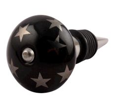 Silver Star Ceramic Wine Stopper