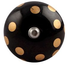 Golden Dot Ceramic Wine Stopper