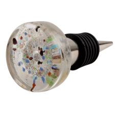 Mixed Color Flat Glass Wine Stopper
