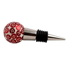 Red Button Wine Stopper