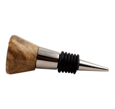 Pink Button wooden Wine Stopper