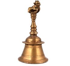 Old Vintage Bell with Cow Handle