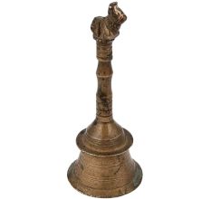 Brass Indian Nandi Handle Bell