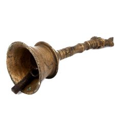 Brass Indian Nandi Handle Bell