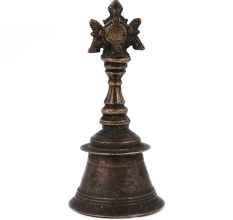 Vintage Solid Brass Desk Bell Decorative Handle