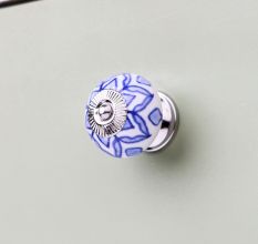Blue Flower Knob