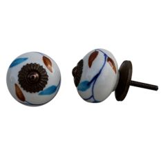 Pastele Floral Knob