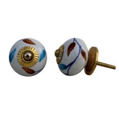 Pastele Floral Knob
