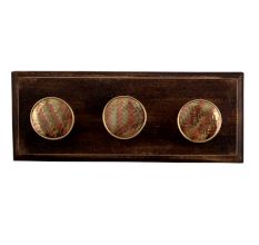 Golden Round Metal and Wooden Hooks
