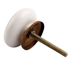 Golden Rangoli Pattern Flat Ceramic Drawer Knob