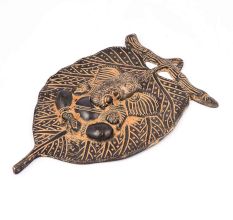 Brass Leaf Ganesh Hanging