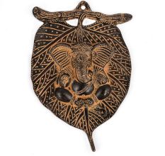 Brass Leaf Ganesh Hanging