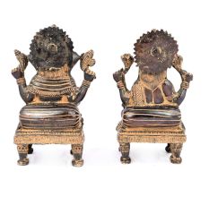 Brass Ganesh and Laxmi Statue