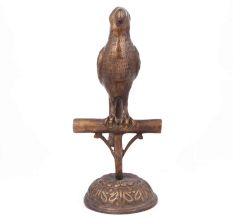 Vintage Brass Parrot on a Stand